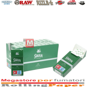Filtri Swan Extra Slim 5,7mm Mentolo In Cannuccia Scatoline Da 120 Filtrini Alla Menta
