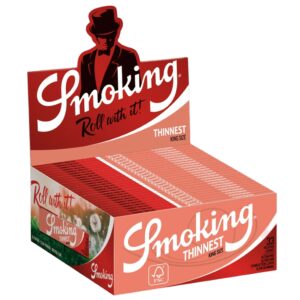 Cartine Smoking Thinnest – King Size Slim Lunghe, Box da 50 Libretti