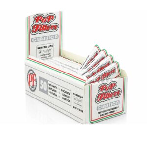 Cartine Pop Filters White Line Corte Singole (Linea Bianca) – 50 Libretti Originali