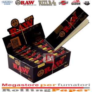 Filtri In Carta Raw Filtri Nero Slim Black Filtri Tips Da 50 Blocchetti