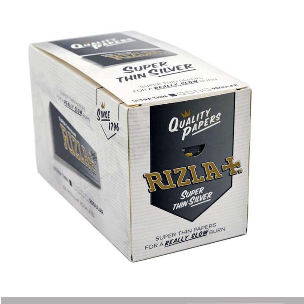 Rizla Cartine Silver Corte Regular Argento – Scatola da 100 Libretti
