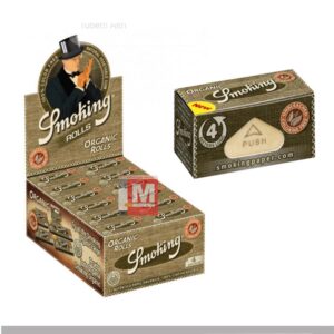 Cartine Smoking Organic Rolls Bio Marrone – Canapa Biologica King Size Slim, Box da 24 Rotoli