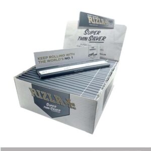 Cartine Rizla Argento Lunghe Silver King Size Slim – 50 Libretti