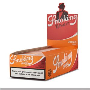 Cartine Smoking Orange Arancioni Corte Regolare Doppie – Double Window, Box da 25 Libretti