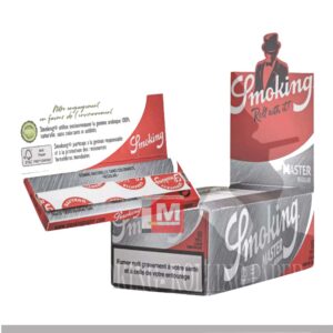 Cartine Smoking Master Corte Regular – Singole Silver Argento, Box da 50 Libretti
