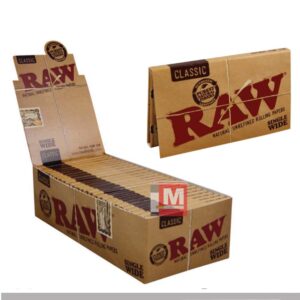 Cartine RAW Classic Corte Doppie Wide Non Sbiancate 25 Libretti