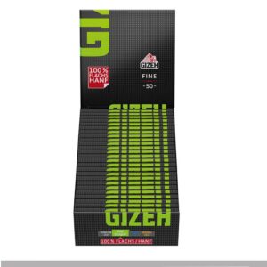 Gizeh Cartine Black Fine Doppie – Ultra Sottili con Chiusura Magnetica – 20 libretti