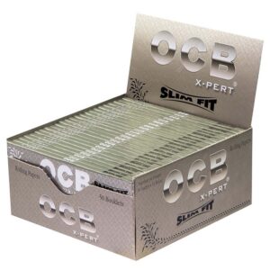 Cartine OCB X-Pert Slim Fit – Argento King Size Slim Lunghe 50 Libretti