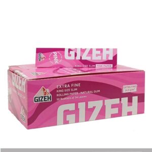 Cartine Gizeh Pink Extra Fine King Size Slim 50 Libretti