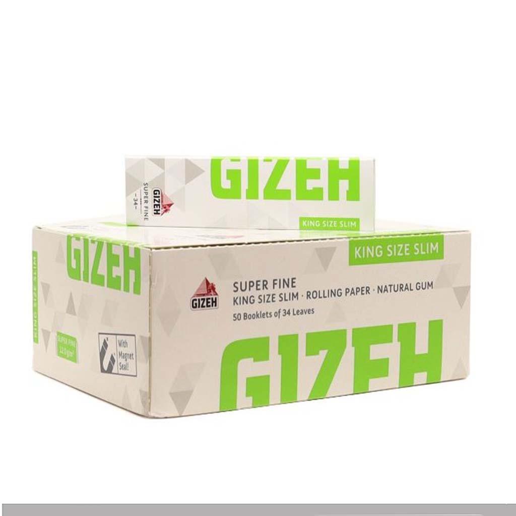 Cartine Gizeh Super Fine Lunghe King Size Magnetiche 50 Libretti