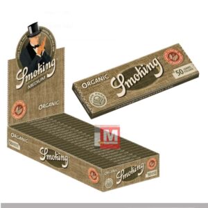 Cartine Smoking Organic Medium 1 1/4 – Cartine Marroni in Canapa Biologica, Confezione Multipla