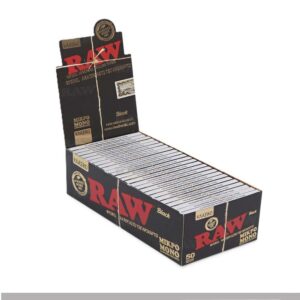 Cartine RAW Black Classic Corte Regular Ultra Sottili 50 Libretti