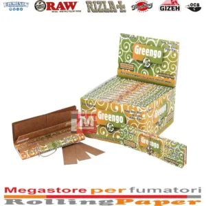 Cartine Greengo King Size Slim con Filtri in Carta – Non Sbiancate, 24 Libretti