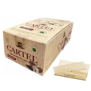 Cartine Cartel Hemp Non Sbiancate Corte Regular – 50 Libretti Originali