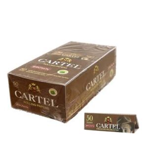 Cartine Cartel Marroni Non Sbiancate Corte Regular – 50 Libretti Originali