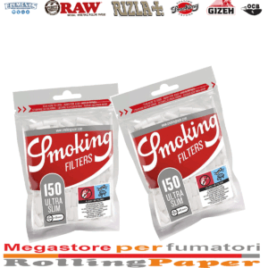 Filtri Smoking Ultra Slim 5,3mm x 15mm – 20 Bustine da 150 Filtri