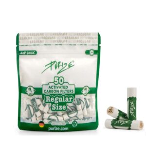 Filtri Purize Regular 9mm ai Carboni Attivi White – 50 Filtrini Originali