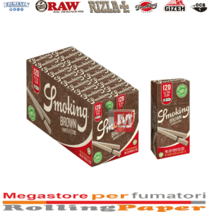 Smoking Filtri Brown Biodegradabili Ultra Slim 5,7mm Ecologici Da 20 Astucci 120 Filtrini Filtri Smoking Brown Biodegradabili Ultra Slim 5,7mm – 20 Astucci da 120 Filtrini